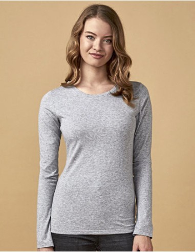 XOB-1565-Womens Roundneck T-Shirt Long Sleeve